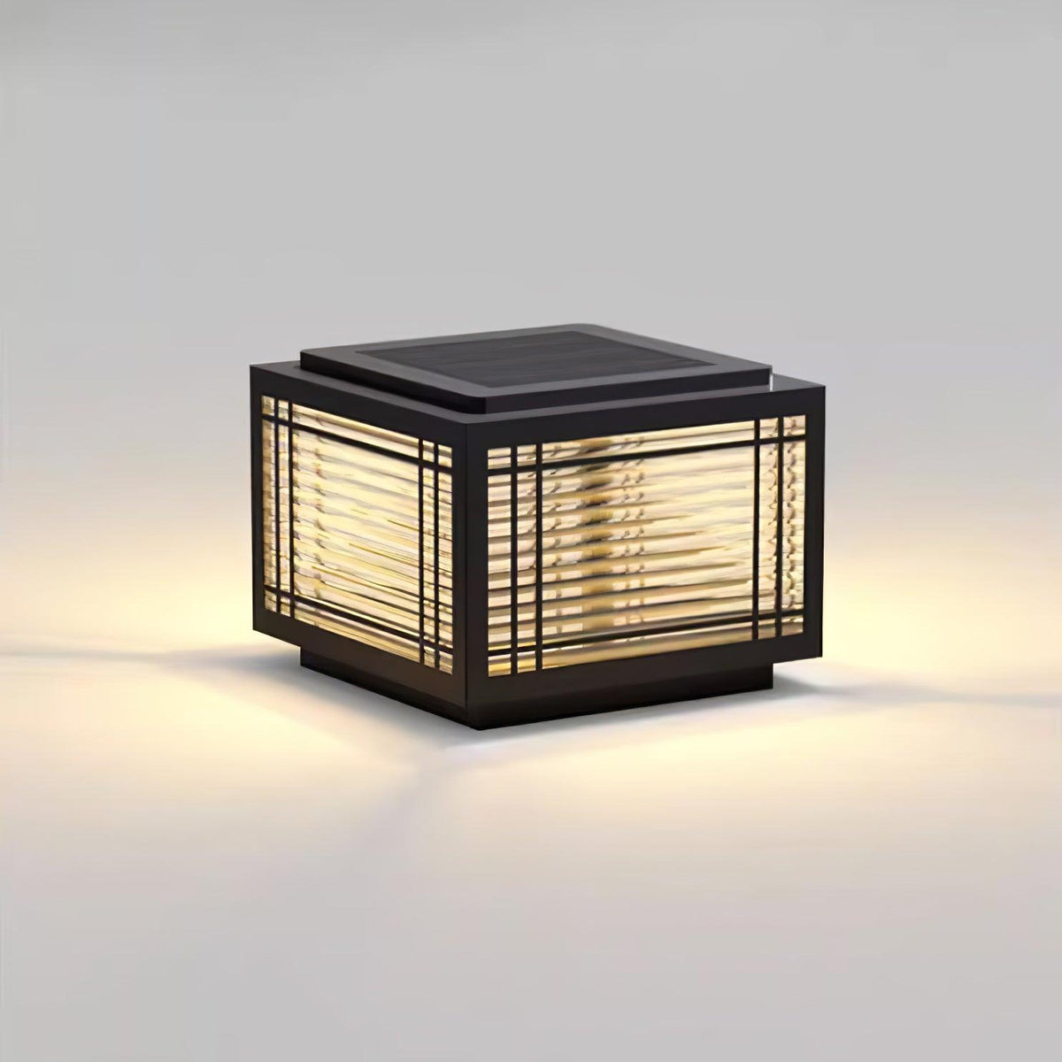 Glorin lámpara de mesa en acero inspirada en Japón