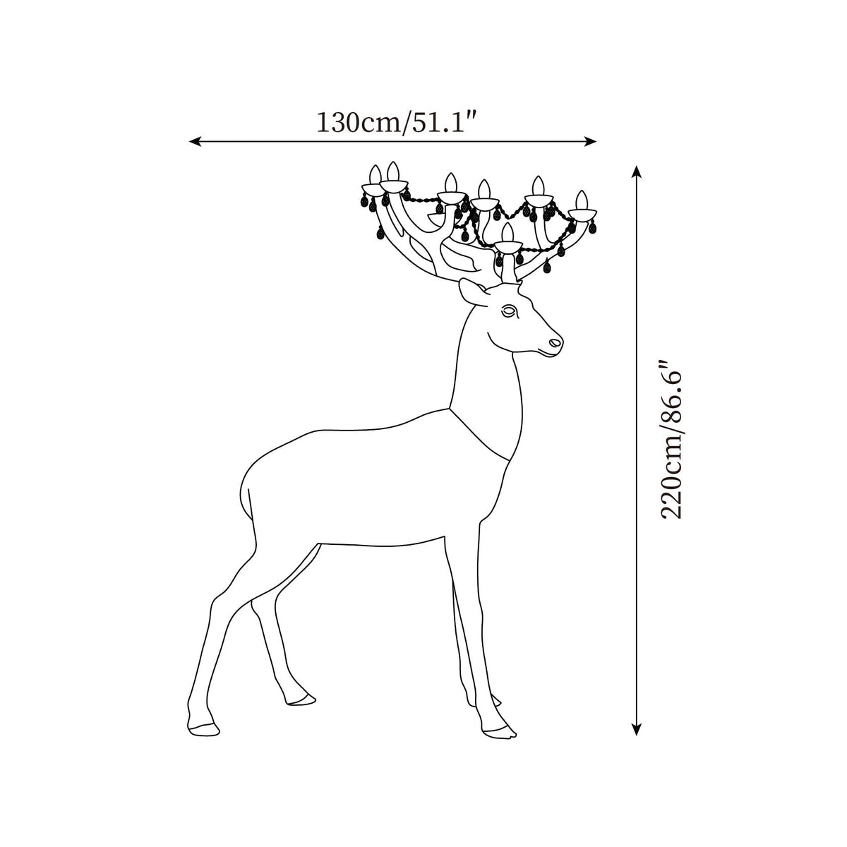 Stag lámpara de pie
