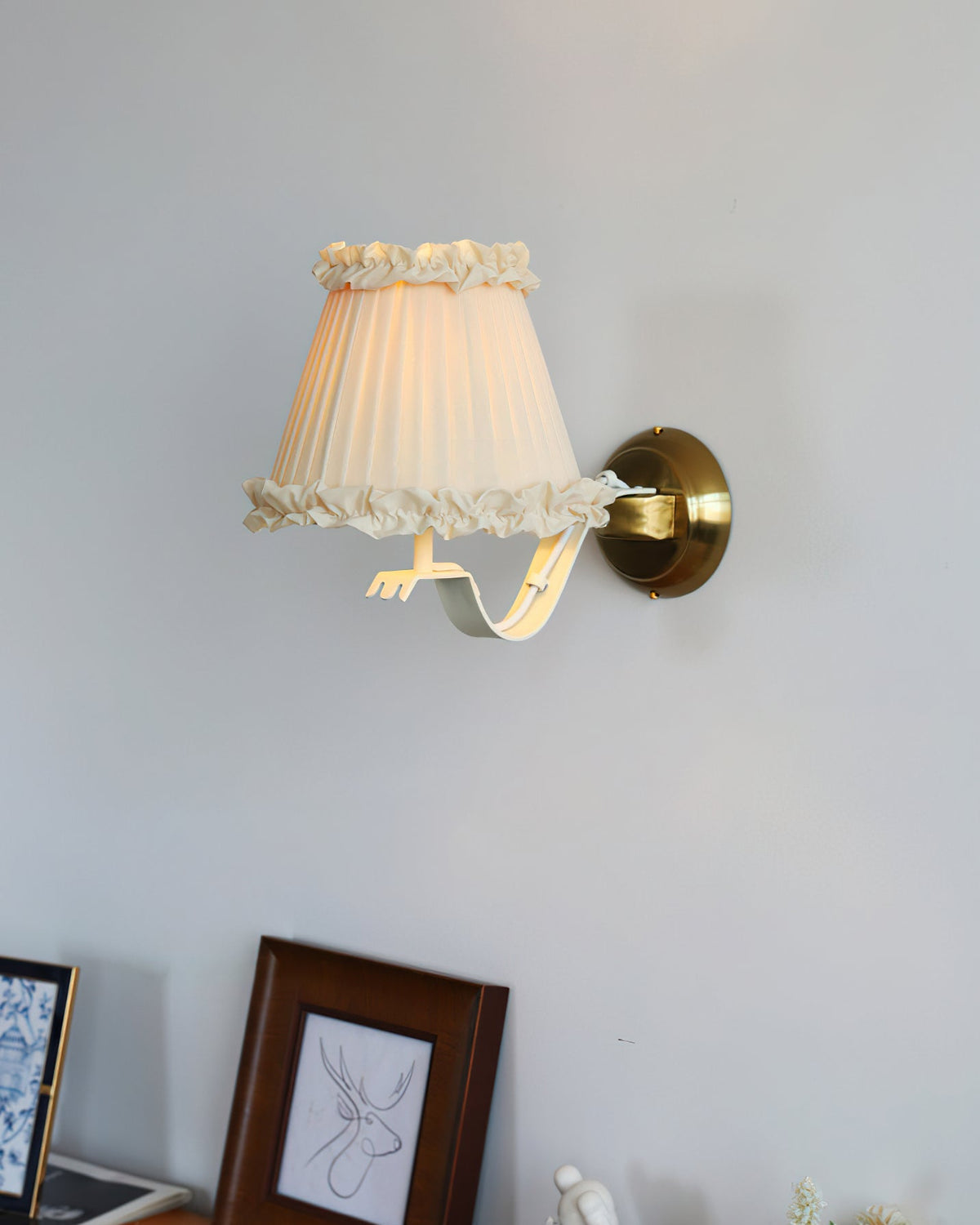Rosabelle aplique de pared con volantes