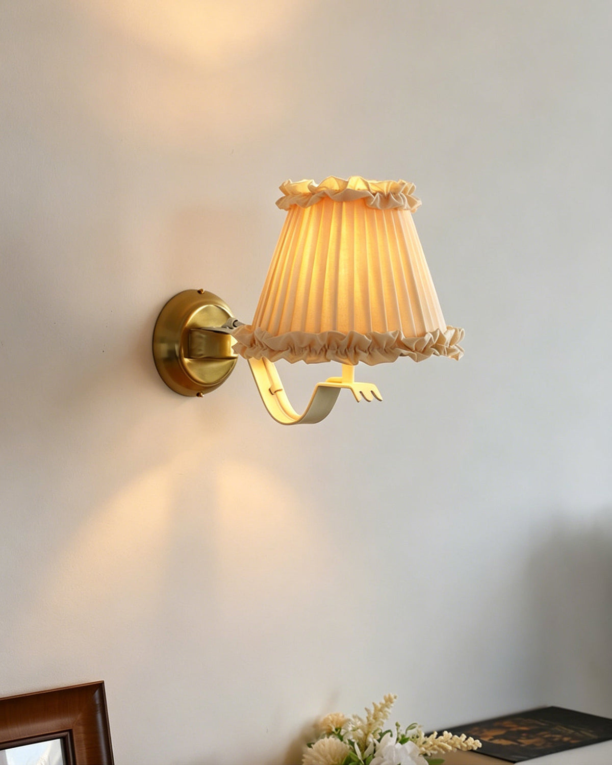 Rosabelle aplique de pared con volantes