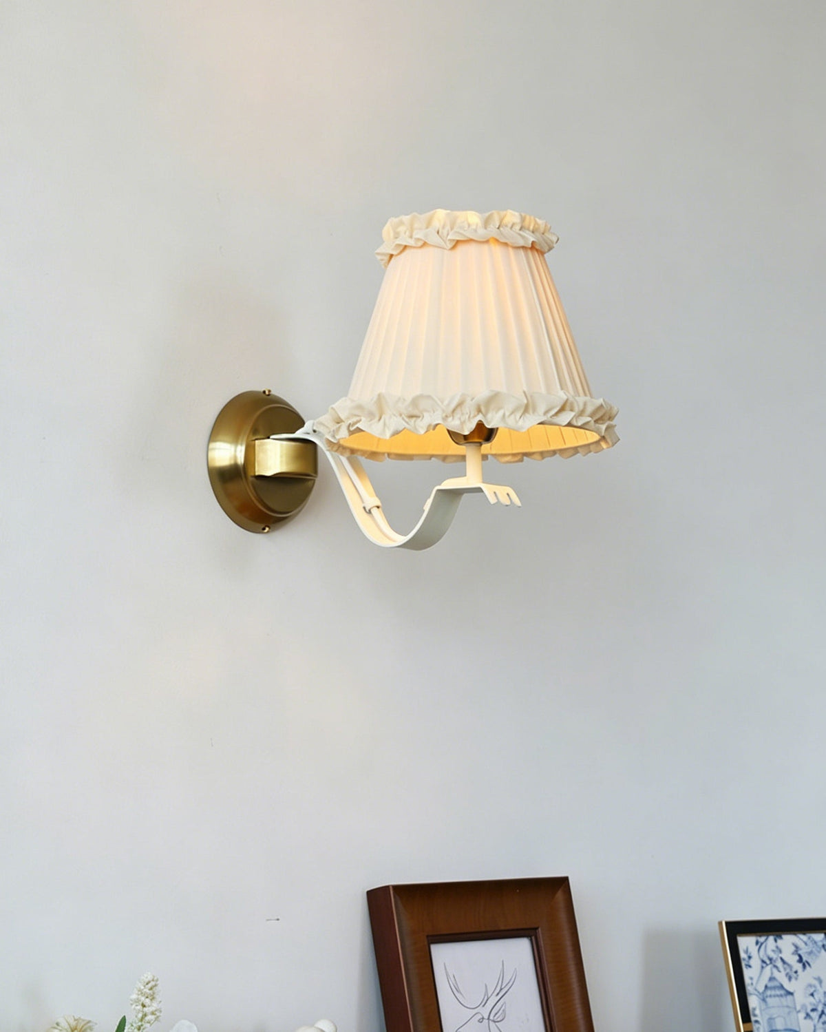 Rosabelle aplique de pared con volantes