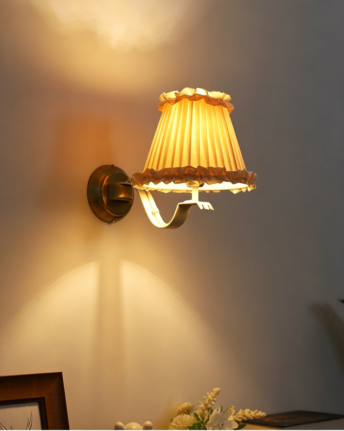 Rosabelle aplique de pared con volantes