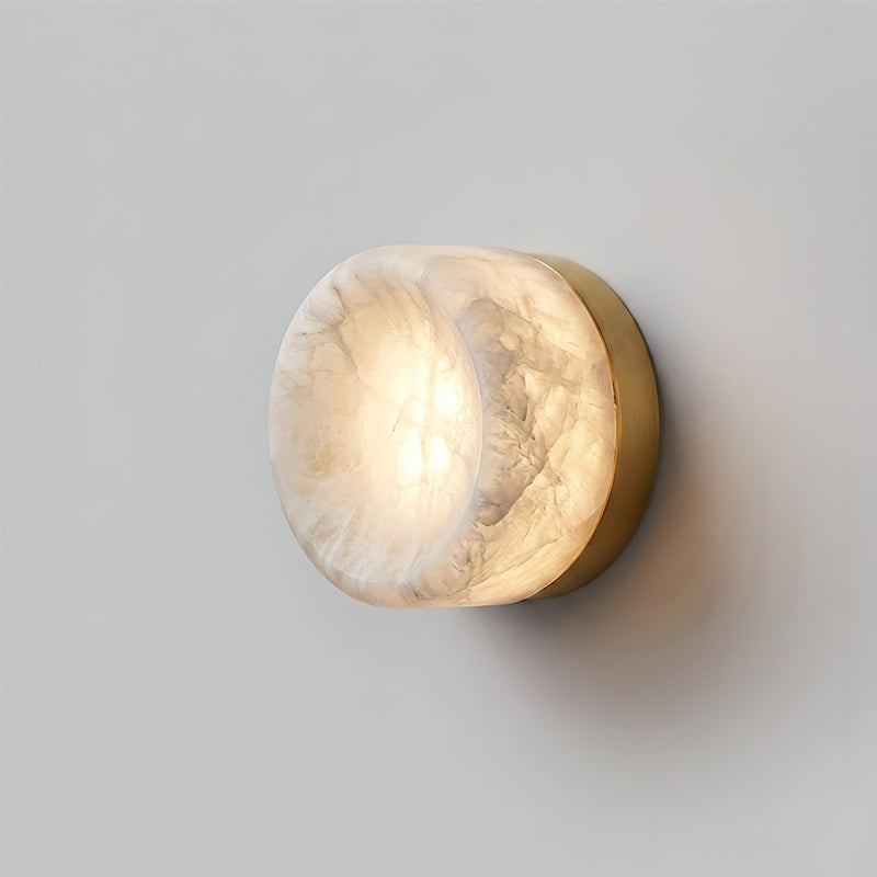 Aplique de pared de alabastro Opal Disc