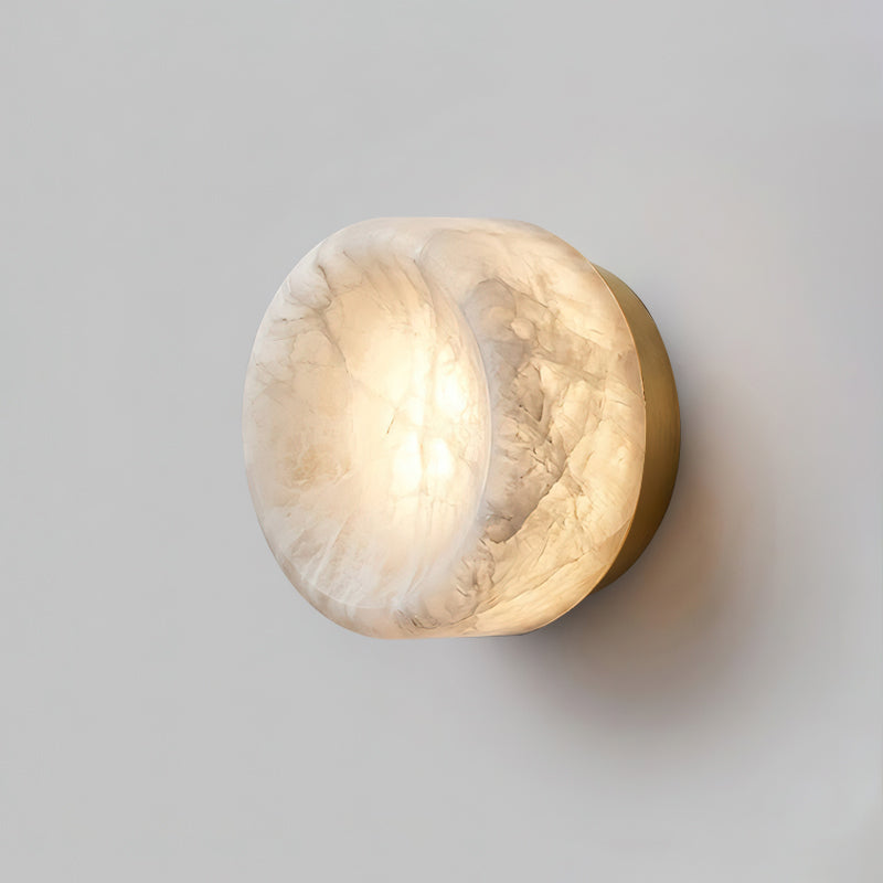 Aplique de pared de alabastro Opal Disc