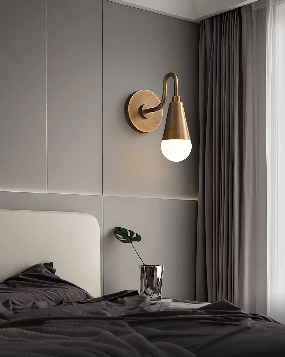 Velanelle aplique de pared con cuello de ganso