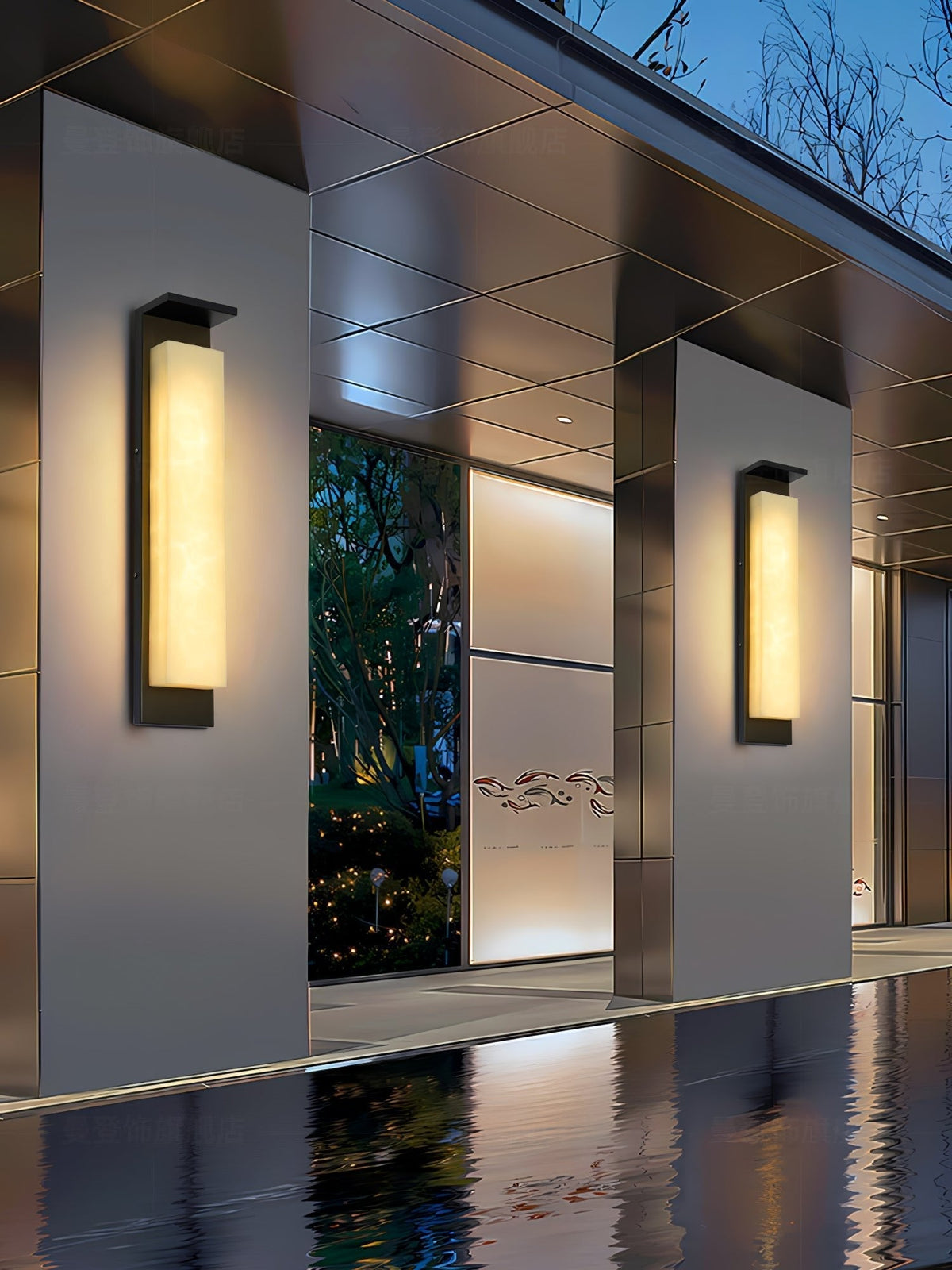 Ushaor aplique de pared moderno y minimalista para exteriores