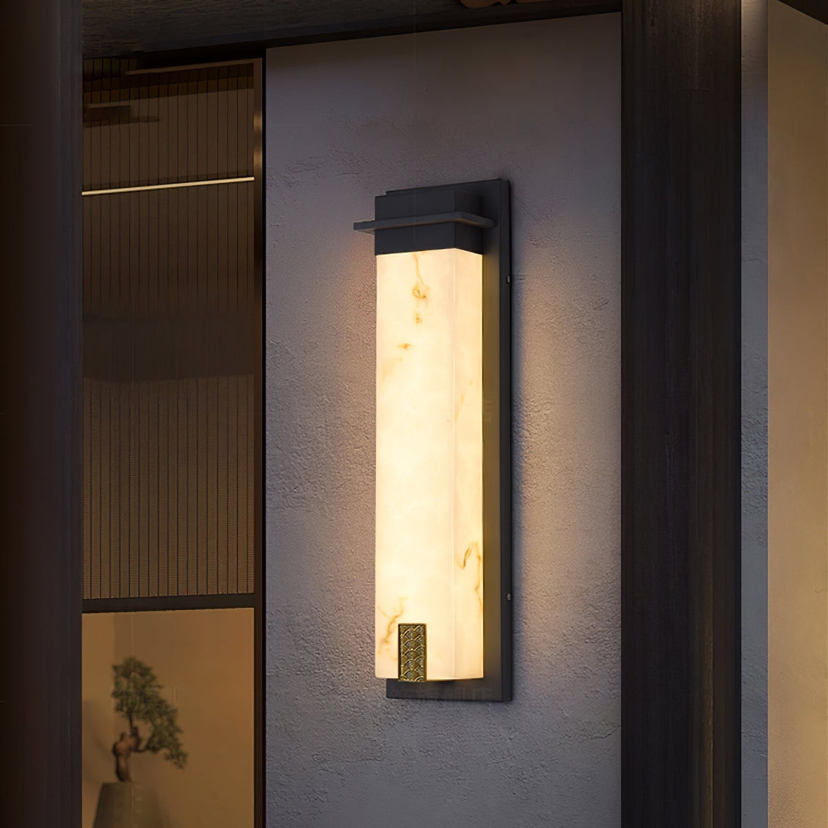 Ushaor aplique de pared moderno y minimalista para exteriores