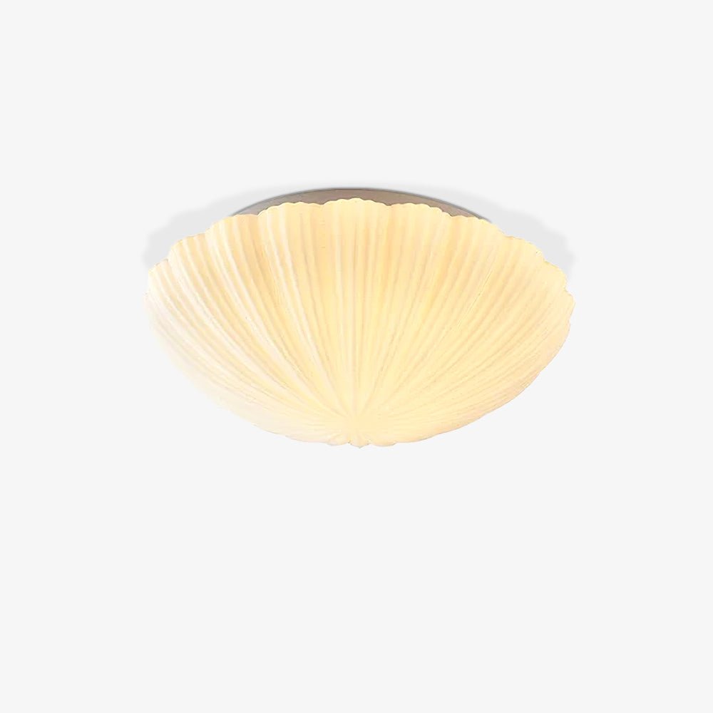 Elo lámpara de techo forma de concha ribeteada suave elegante