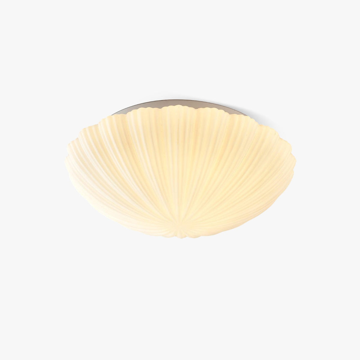 Elo lámpara de techo forma de concha ribeteada suave elegante