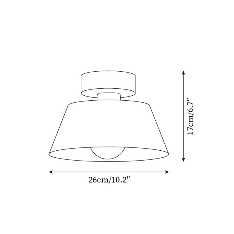 Lámpara de techo de metal moderno minimalista