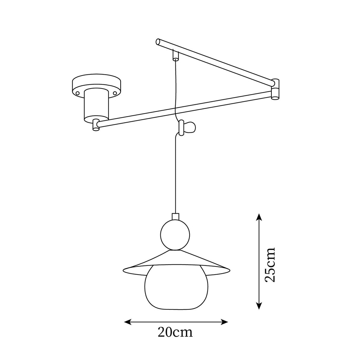 Diabolo lámpara colgante