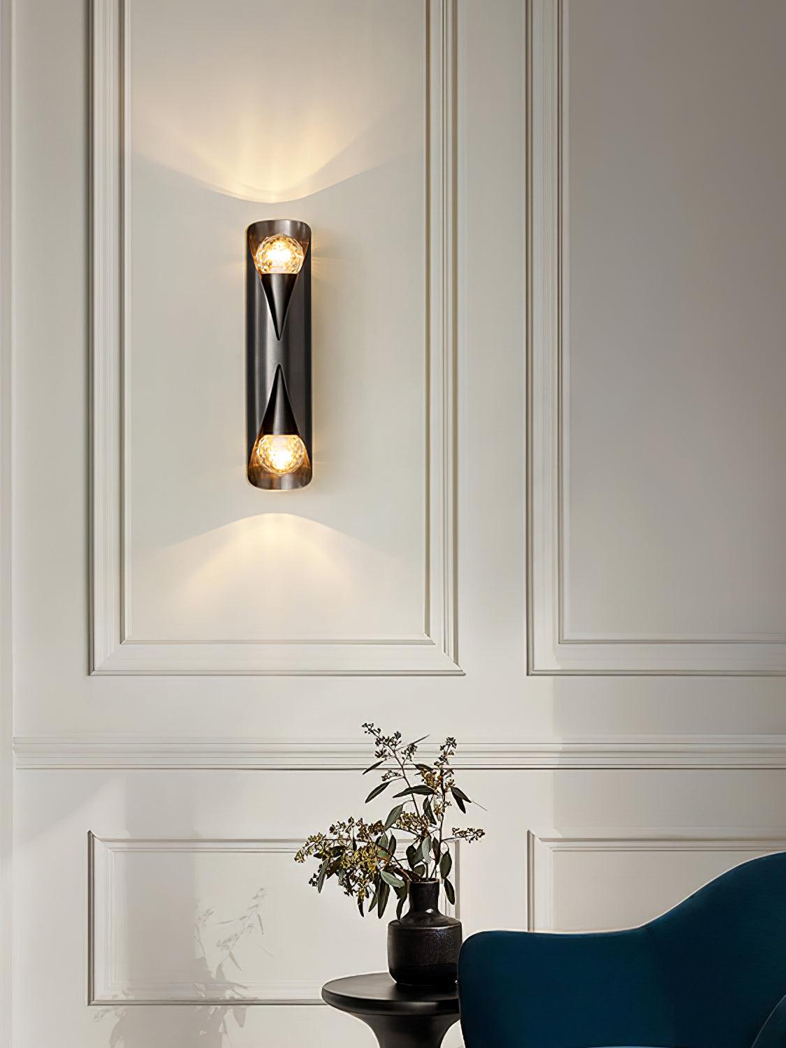 Veyric aplique de pared con diamantes en latón