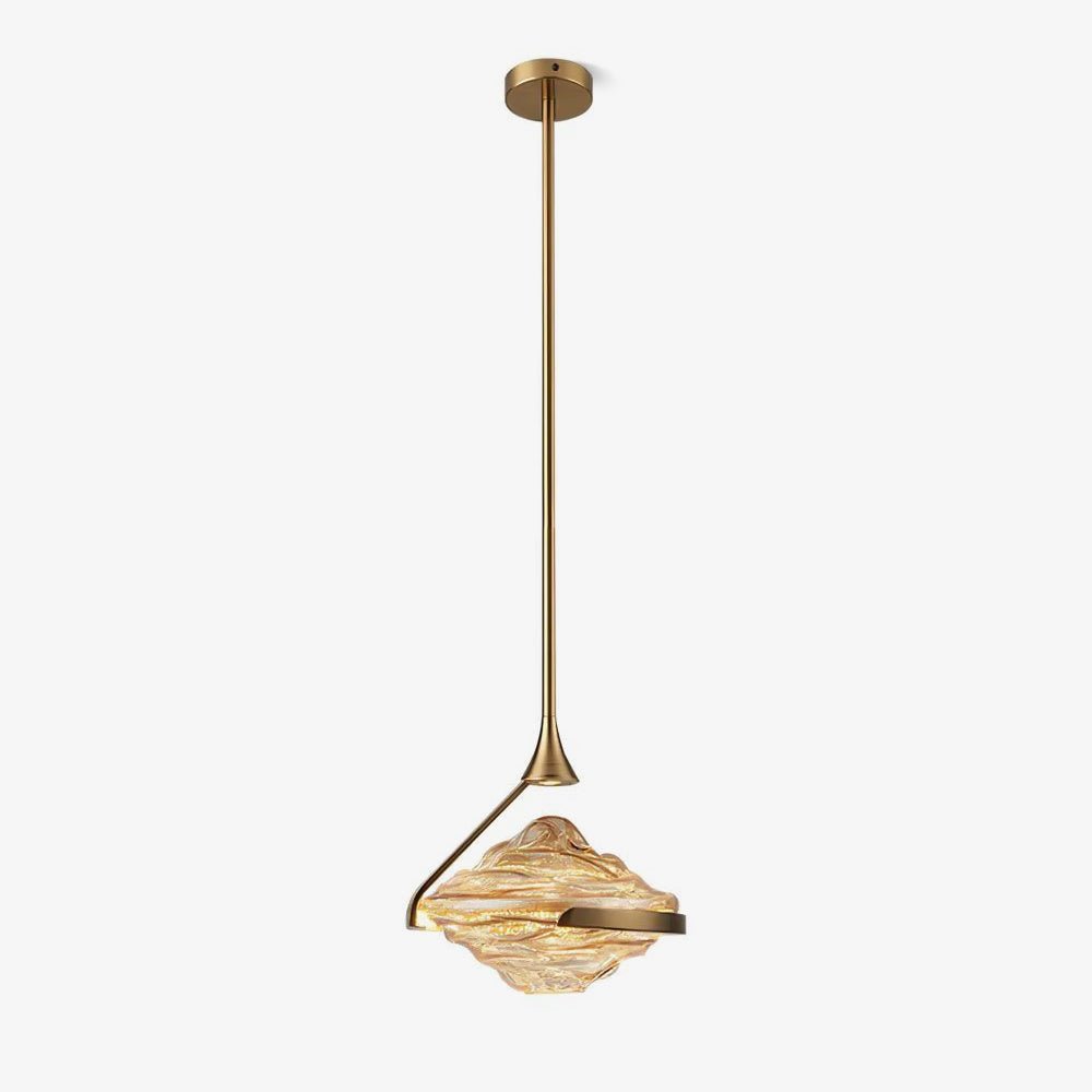 Elyarette lámpara colgante de cristal diamantado
