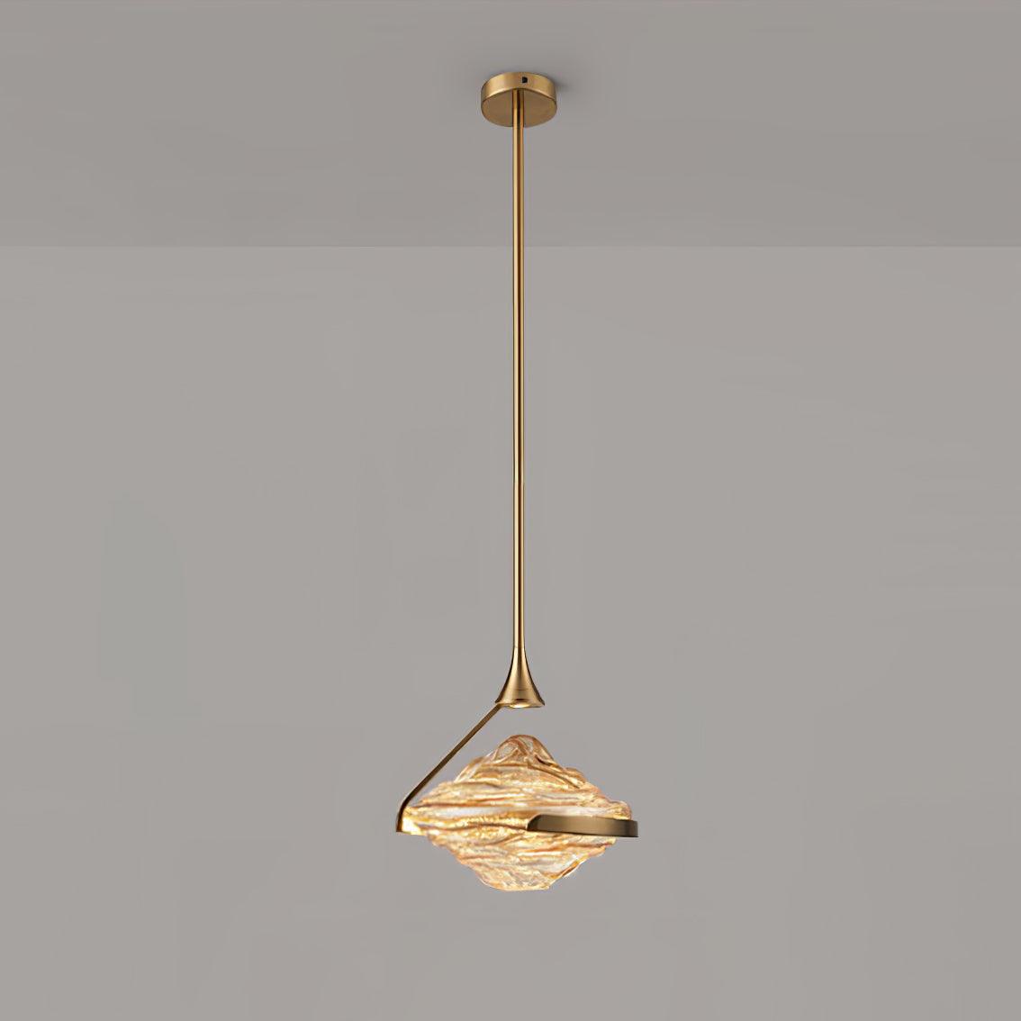 Elyarette lámpara colgante de cristal diamantado