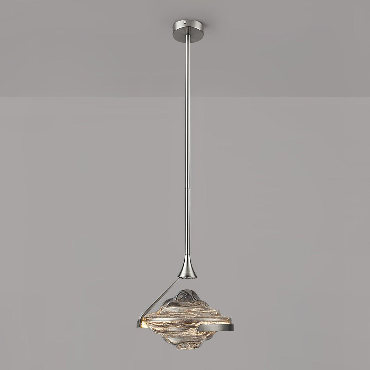 Elyarette lámpara colgante de cristal diamantado