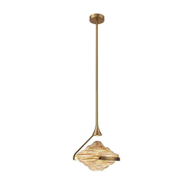 Elyarette lámpara colgante de cristal diamantado