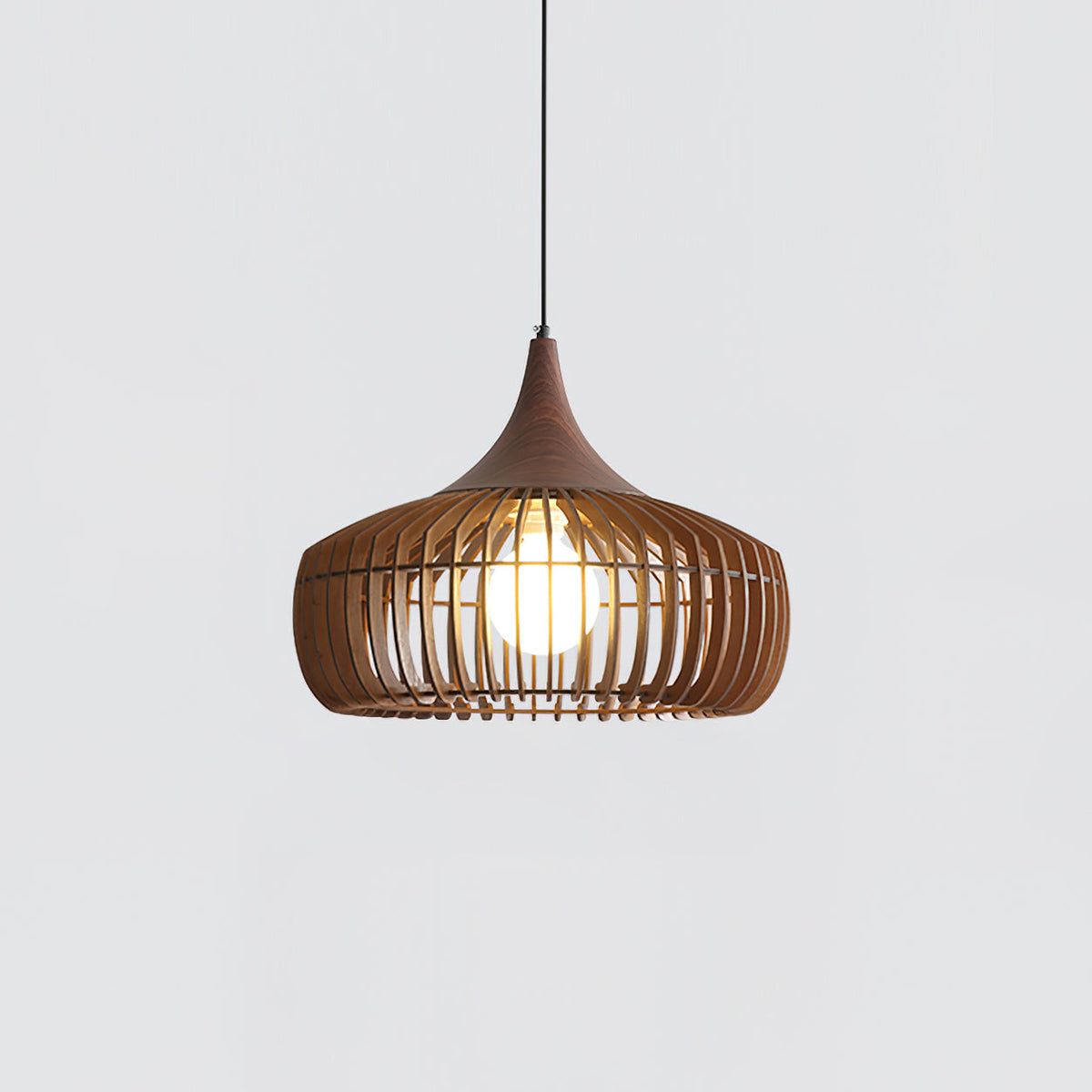 Vexo lámpara colgante de ratán natural de bambú