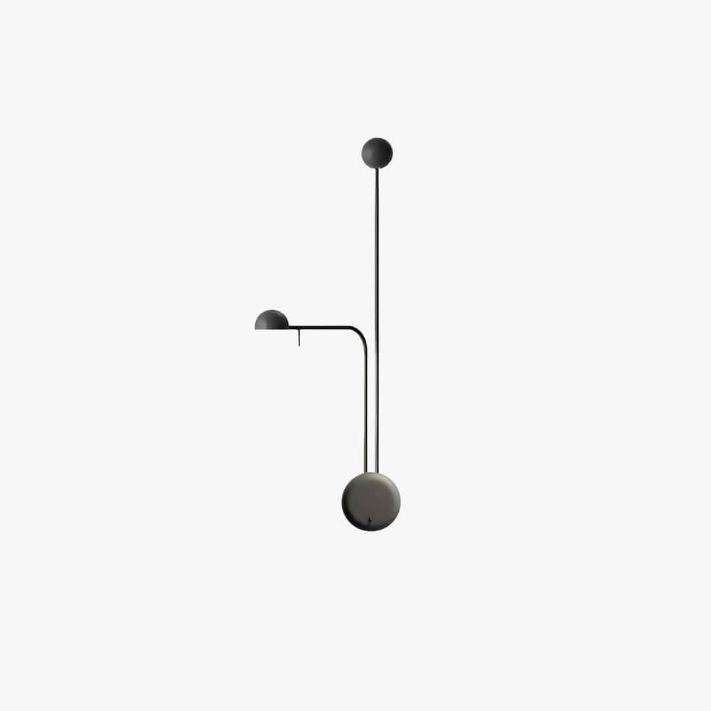 Aplique de pared con base de disco y cúpula