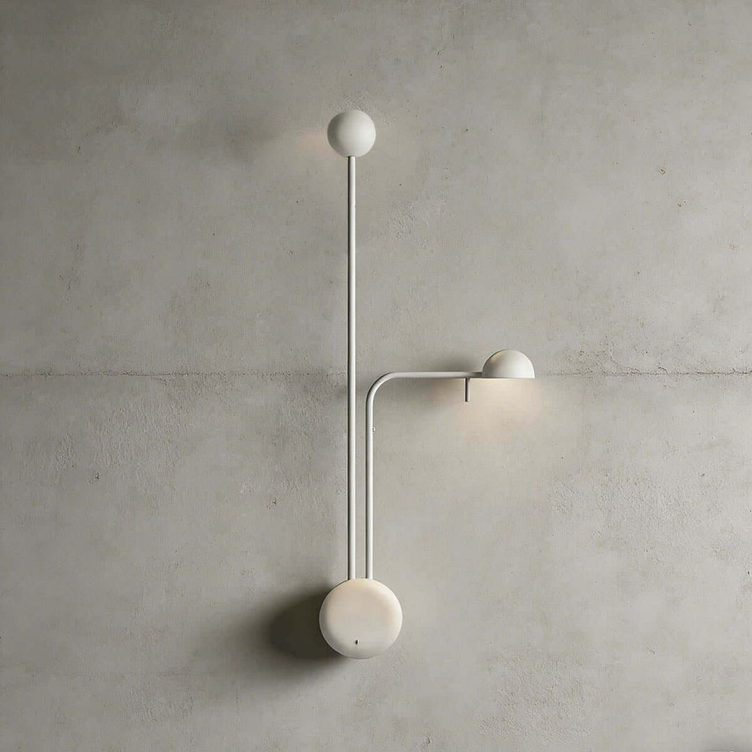 Aplique de pared con base de disco y cúpula
