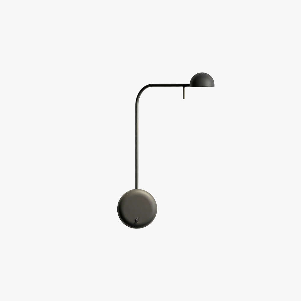 Aplique de pared con base de disco y cúpula