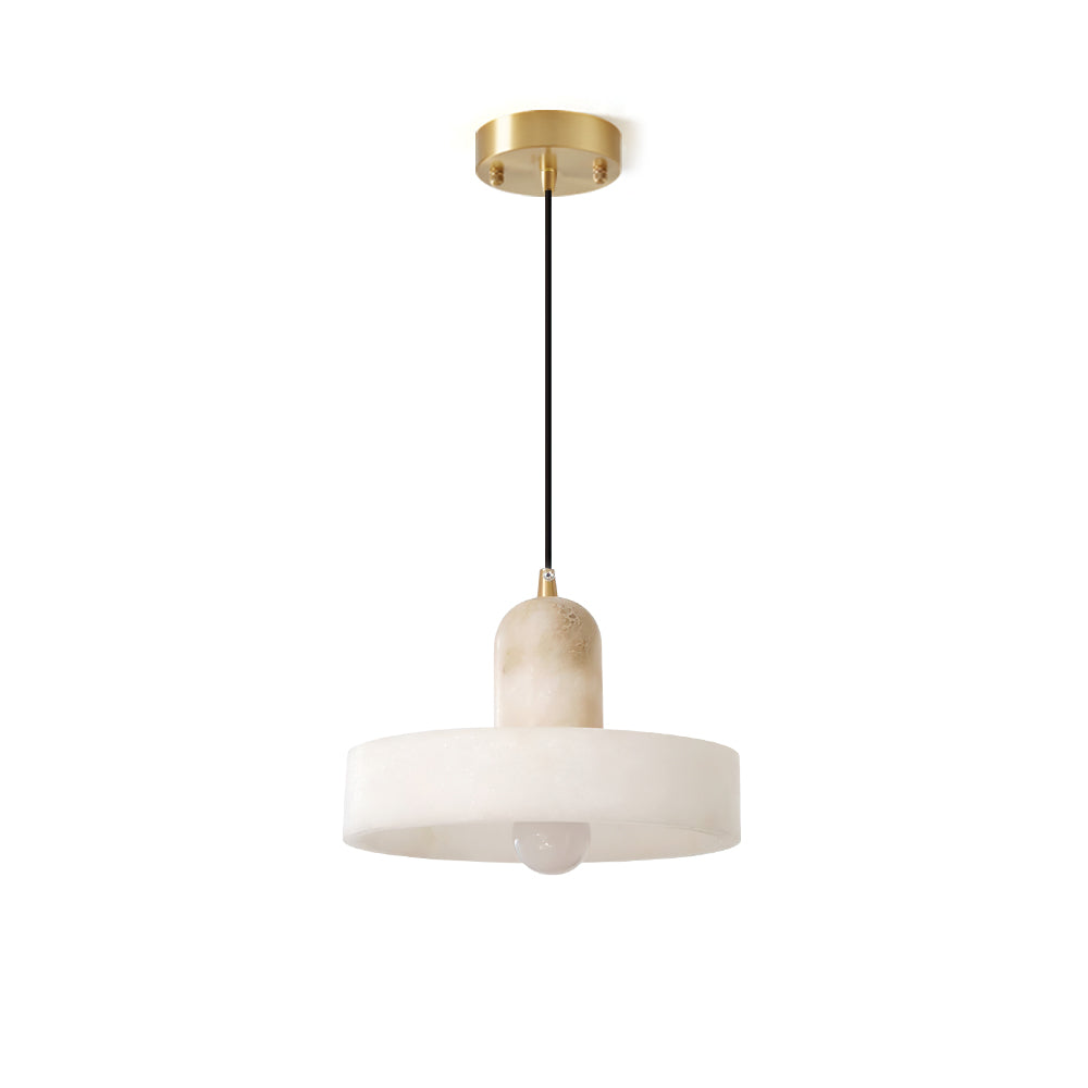 Avenorine Disc Orb de alabastro lámpara colgante