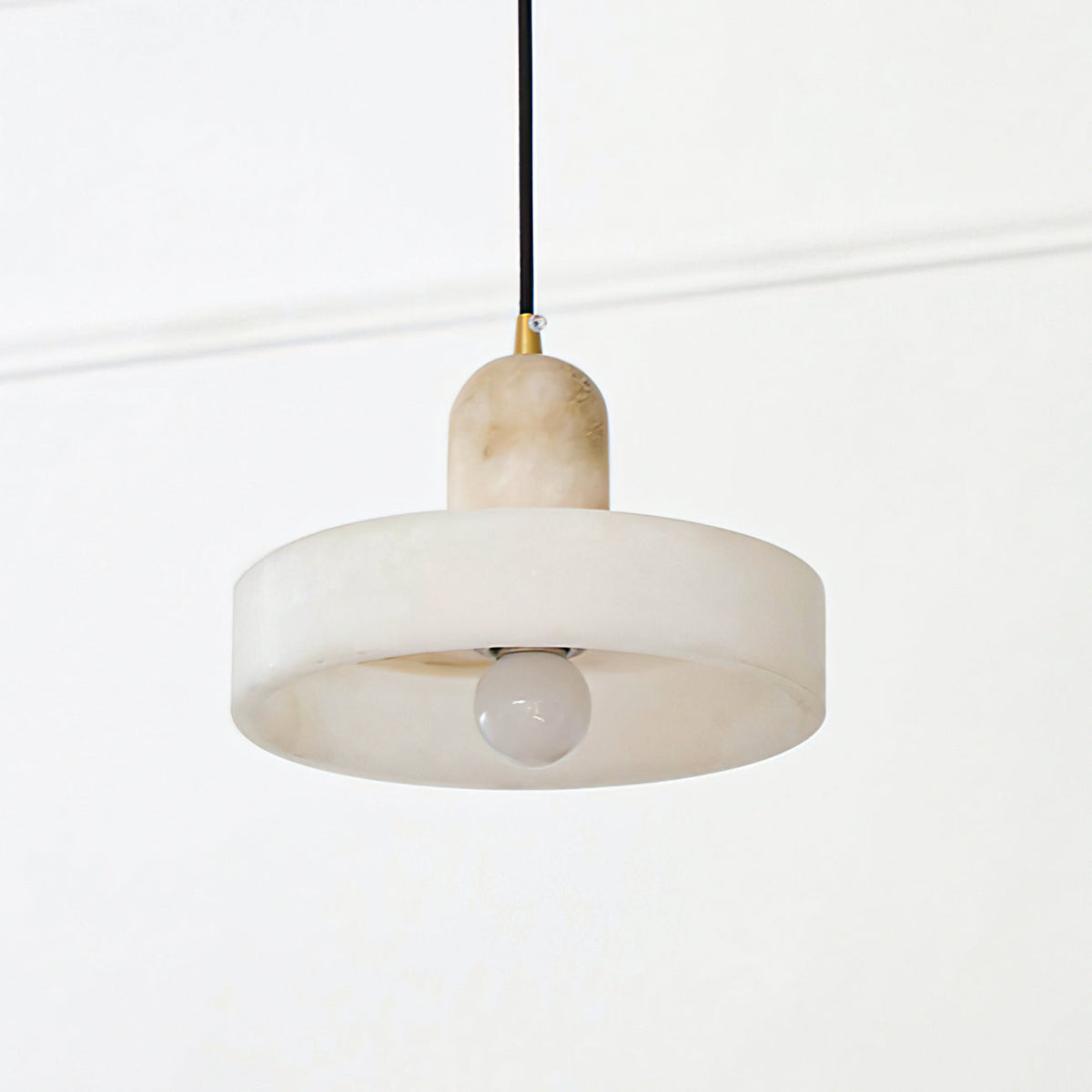 Avenorine Disc Orb de alabastro lámpara colgante
