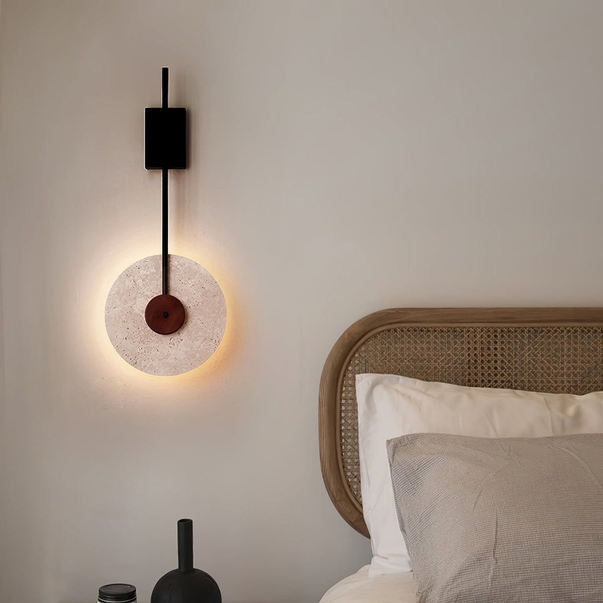 Elysia aplique de pared en travertino