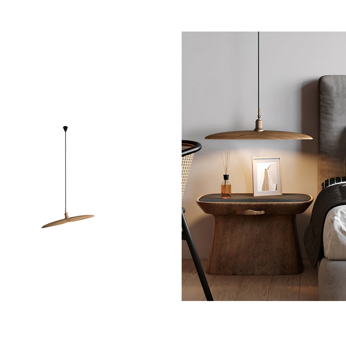 Zelirira lámpara colgante Blade de madera