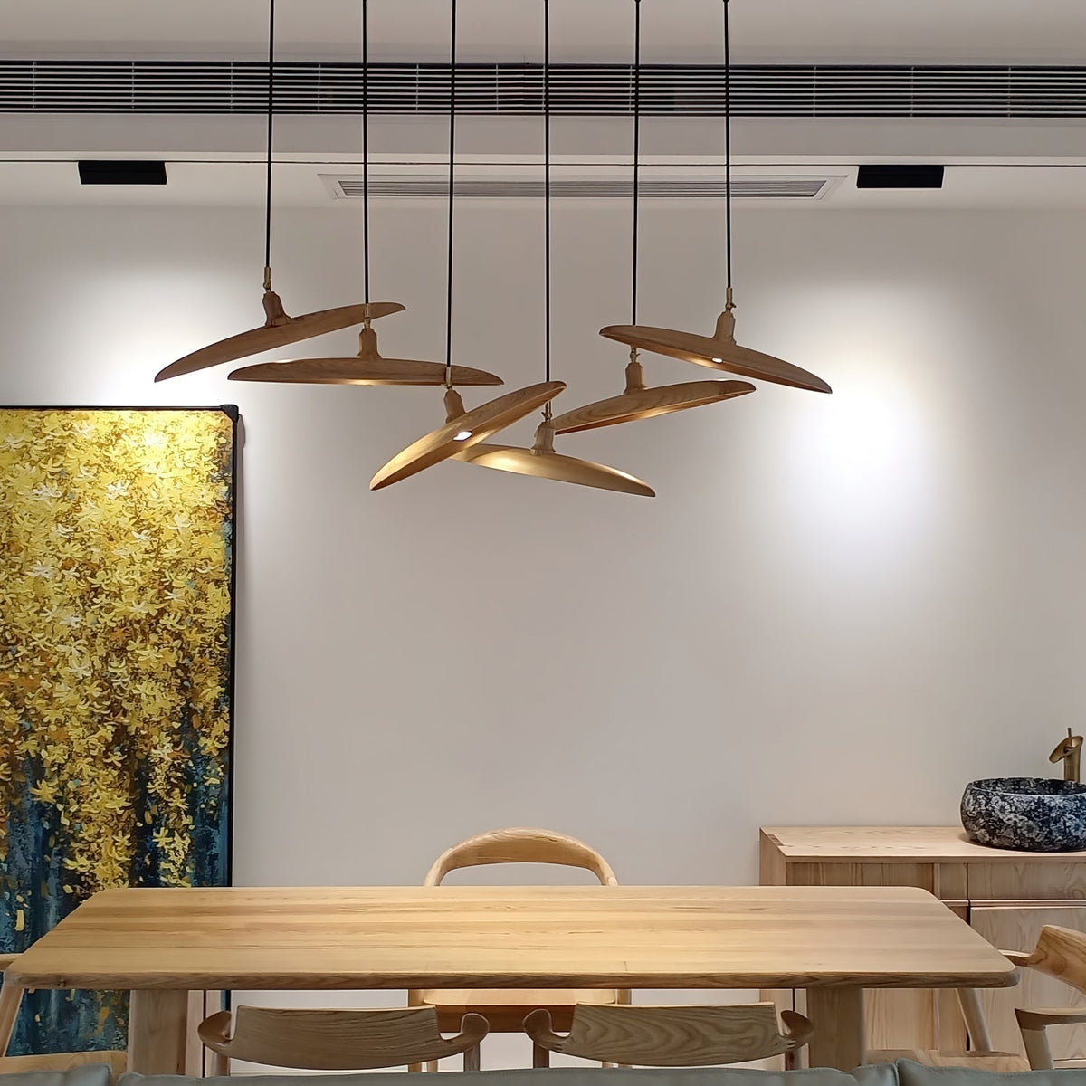 Zelirira lámpara colgante Blade de madera