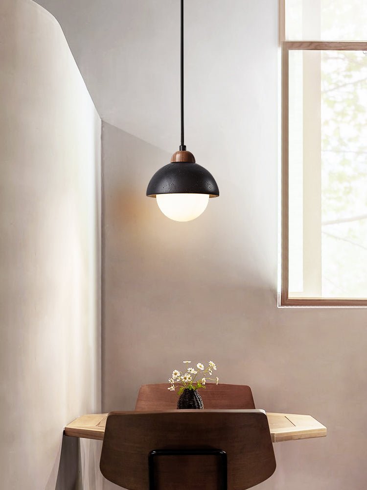 Tavoria lámpara colgante simple travertino negro