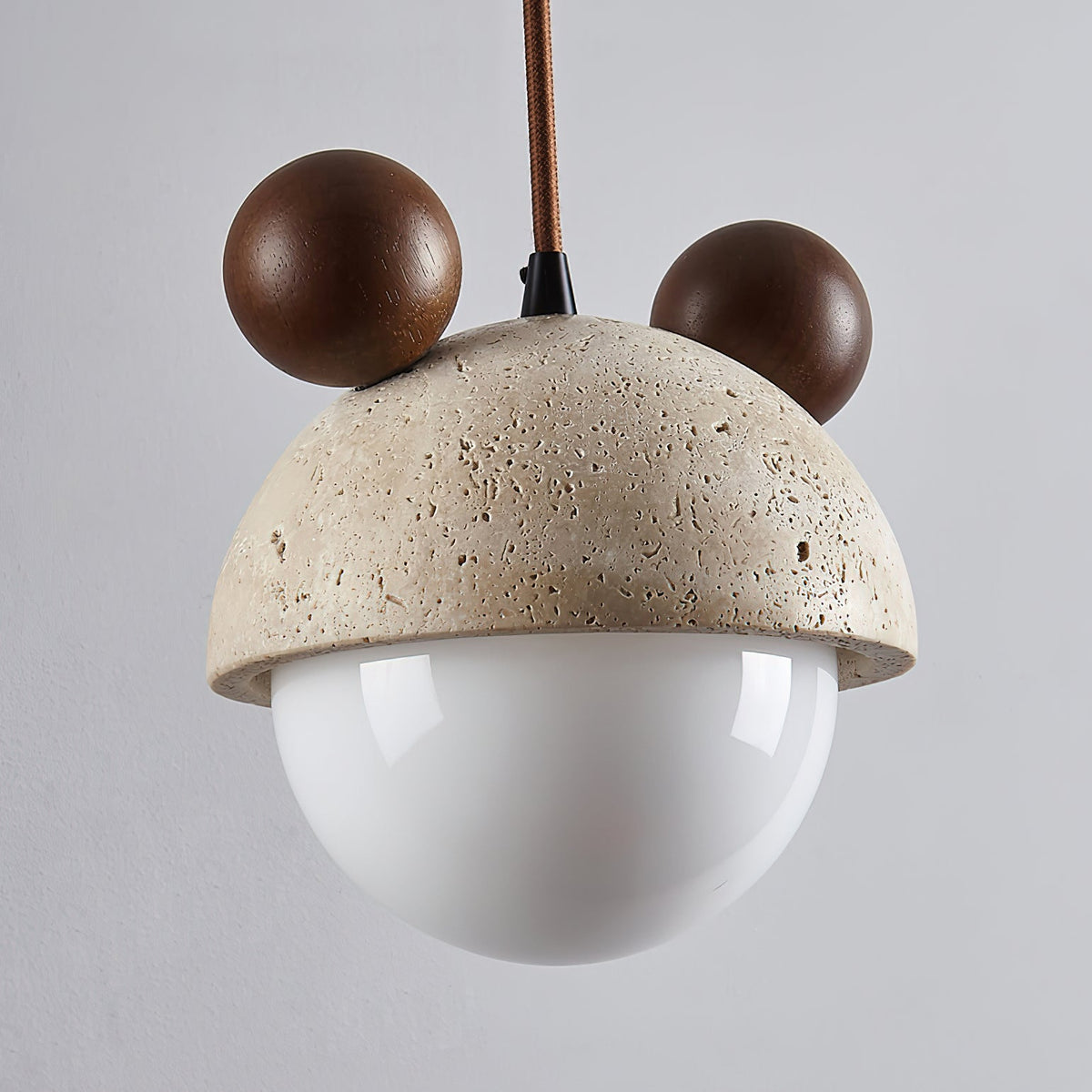 Lyraeus lámpara colgante Mickey de travertino