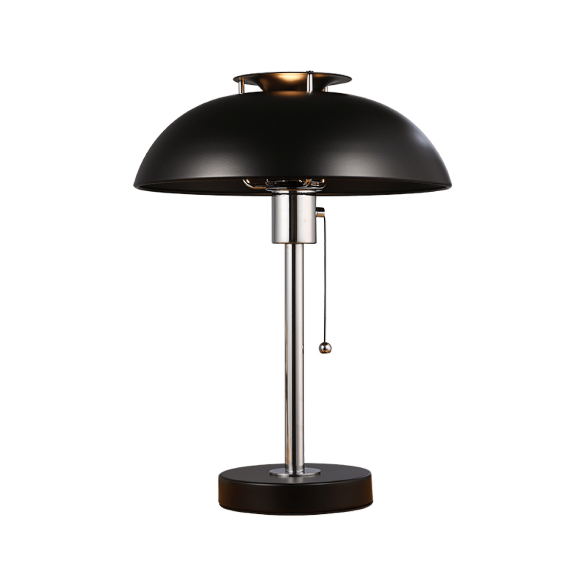 Rouven lámpara de mesa Chrome con base de seta