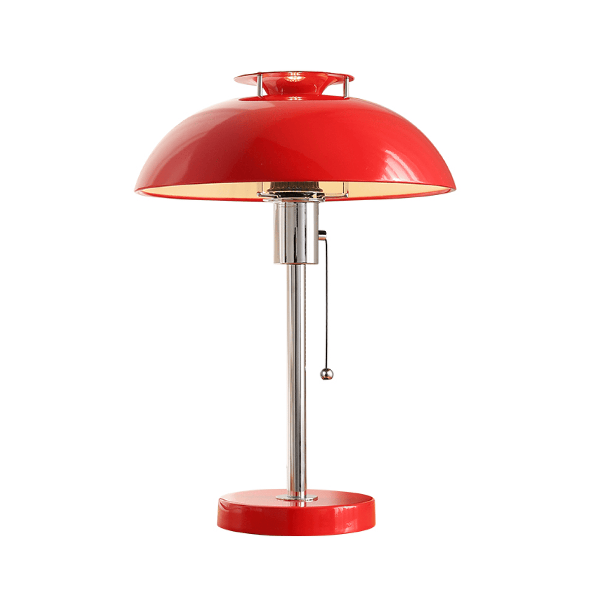 Rouven lámpara de mesa Chrome con base de seta