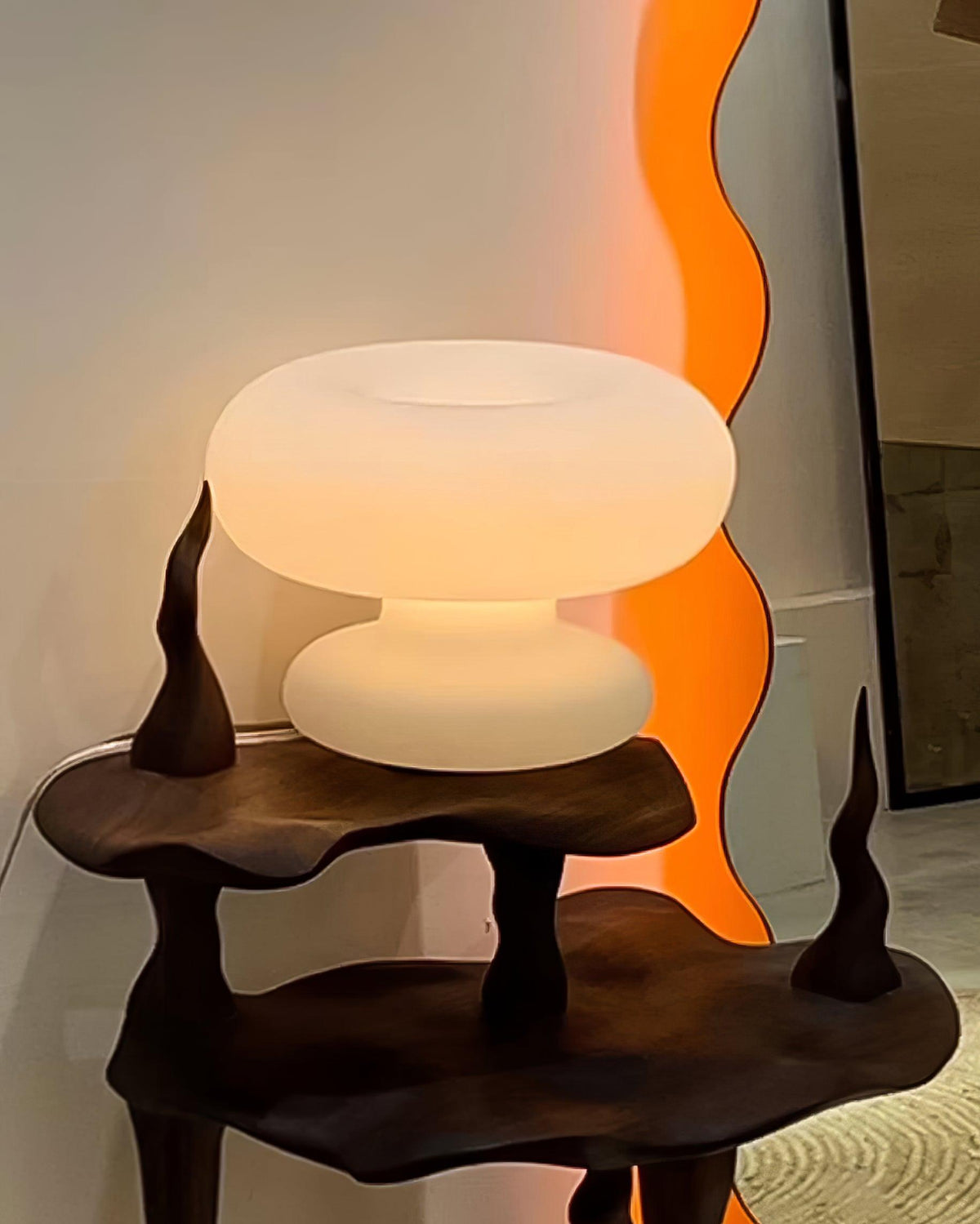 Liorirette de vidrio lámpara de mesa contemporánea