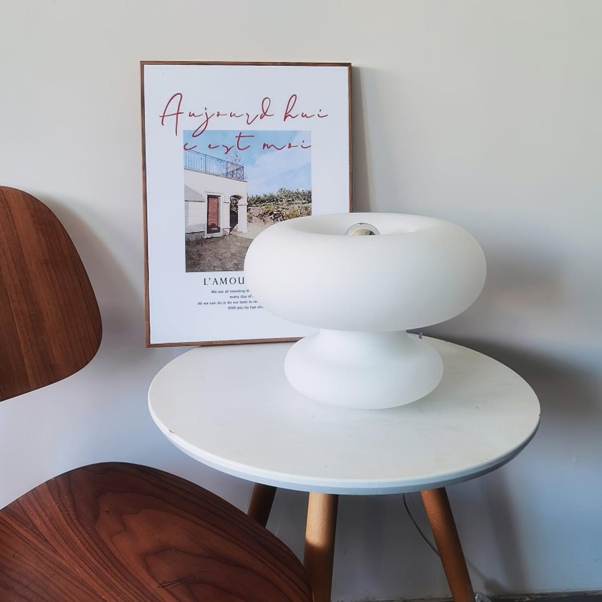 Liorirette de vidrio lámpara de mesa contemporánea