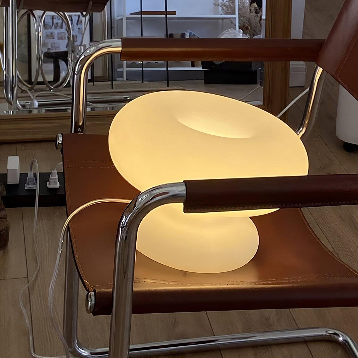 Liorirette de vidrio lámpara de mesa contemporánea
