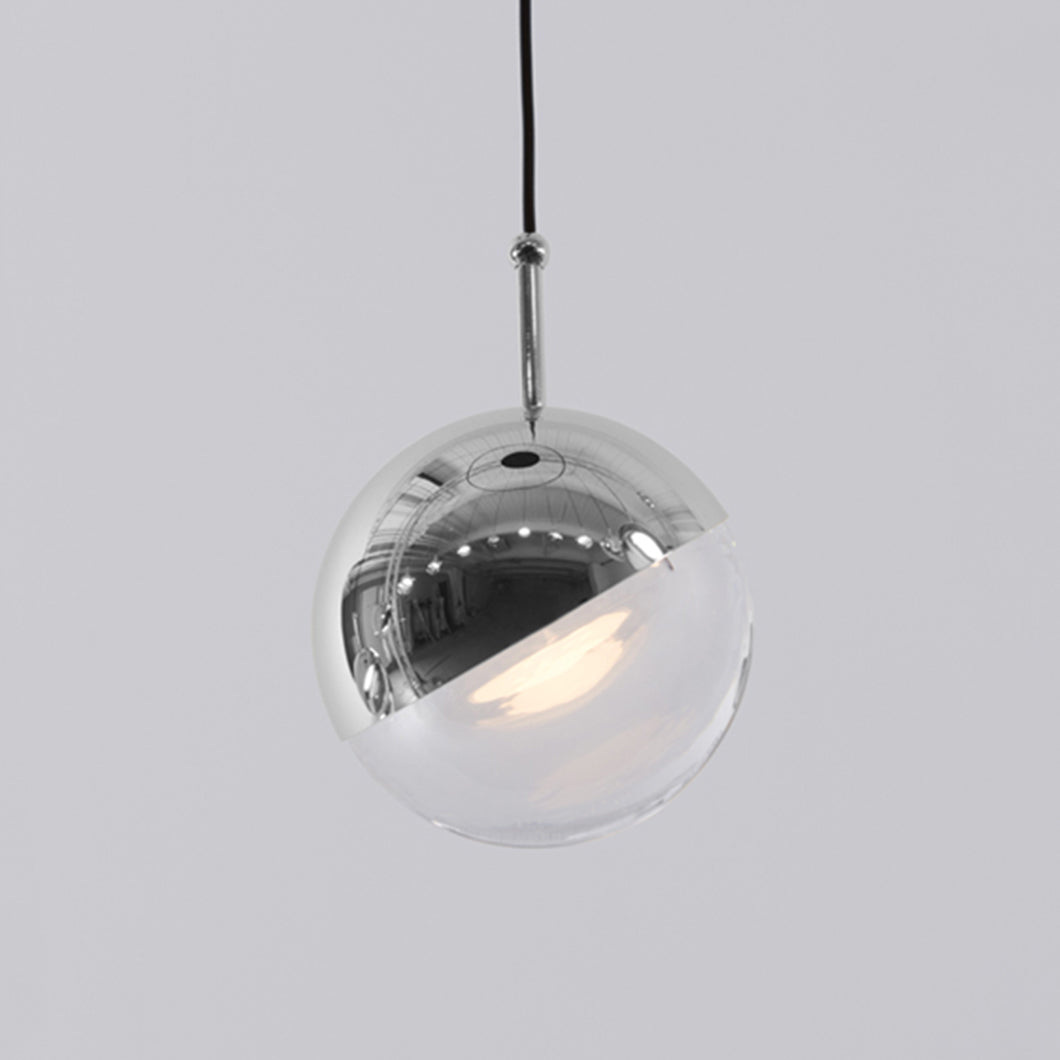Zaneth lámpara colgante de acero vidrio multi-gota minimalista para escalera