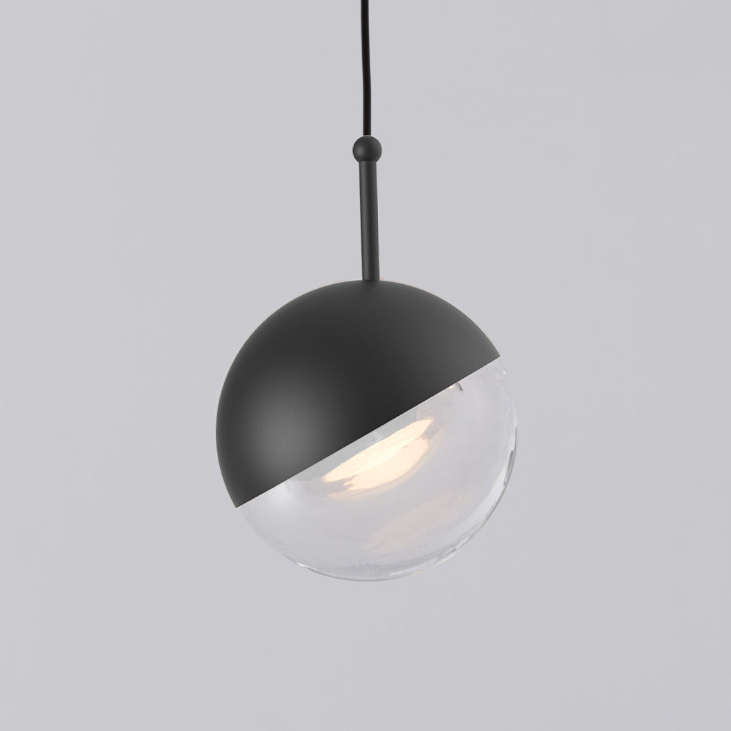 Zaneth lámpara colgante de acero vidrio multi-gota minimalista para escalera