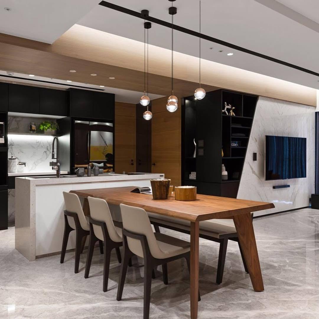 Zaneth lámpara colgante de acero vidrio multi-gota minimalista para escalera