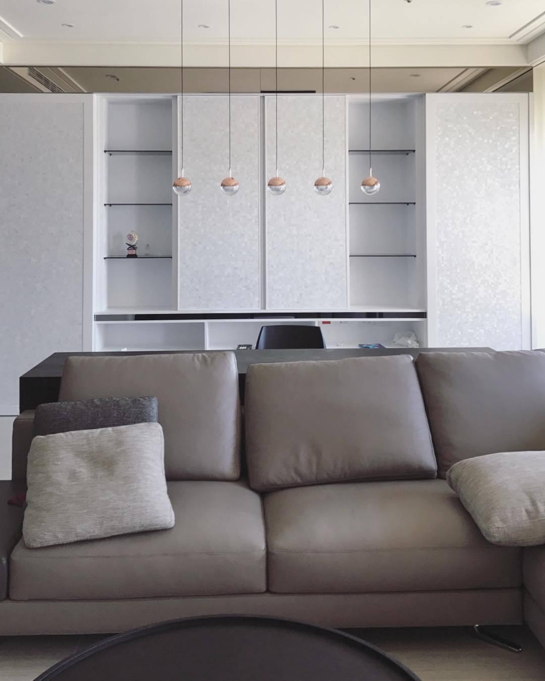 Zaneth lámpara colgante de acero vidrio multi-gota minimalista para escalera