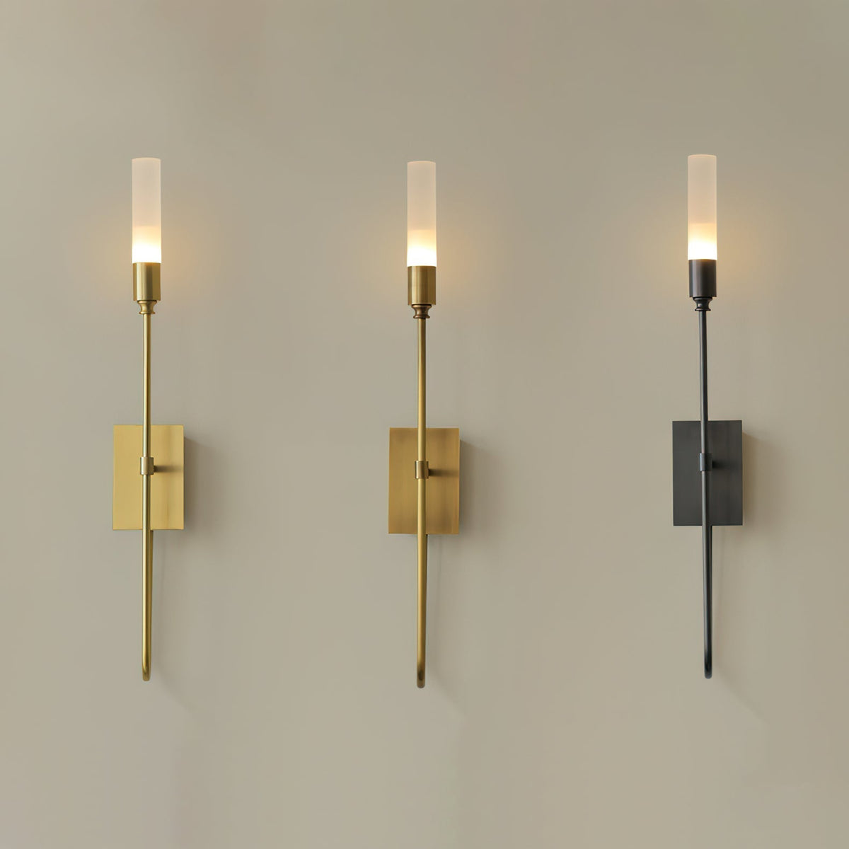 Yvori aplique de pared con doble varilla minimalista