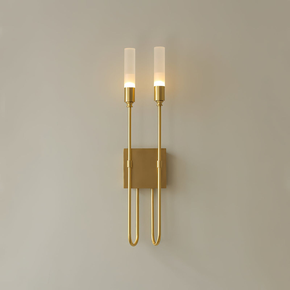 Yvori aplique de pared con doble varilla minimalista