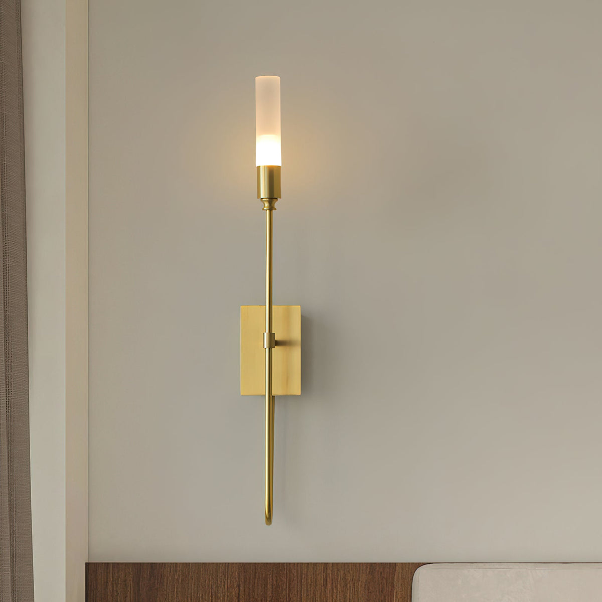Yvori aplique de pared con doble varilla minimalista