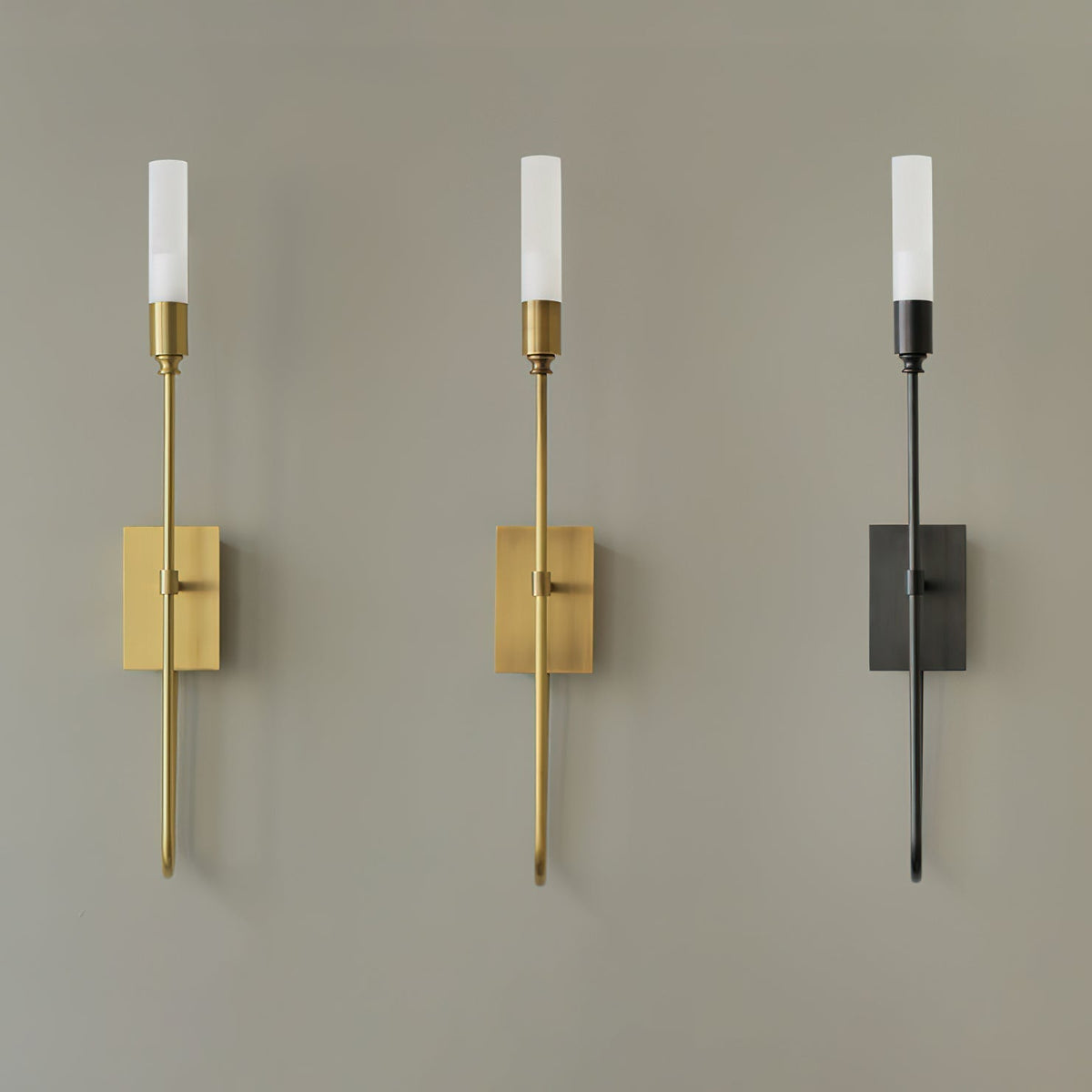 Yvori aplique de pared con doble varilla minimalista