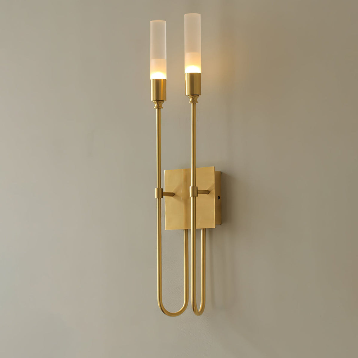 Yvori aplique de pared con doble varilla minimalista