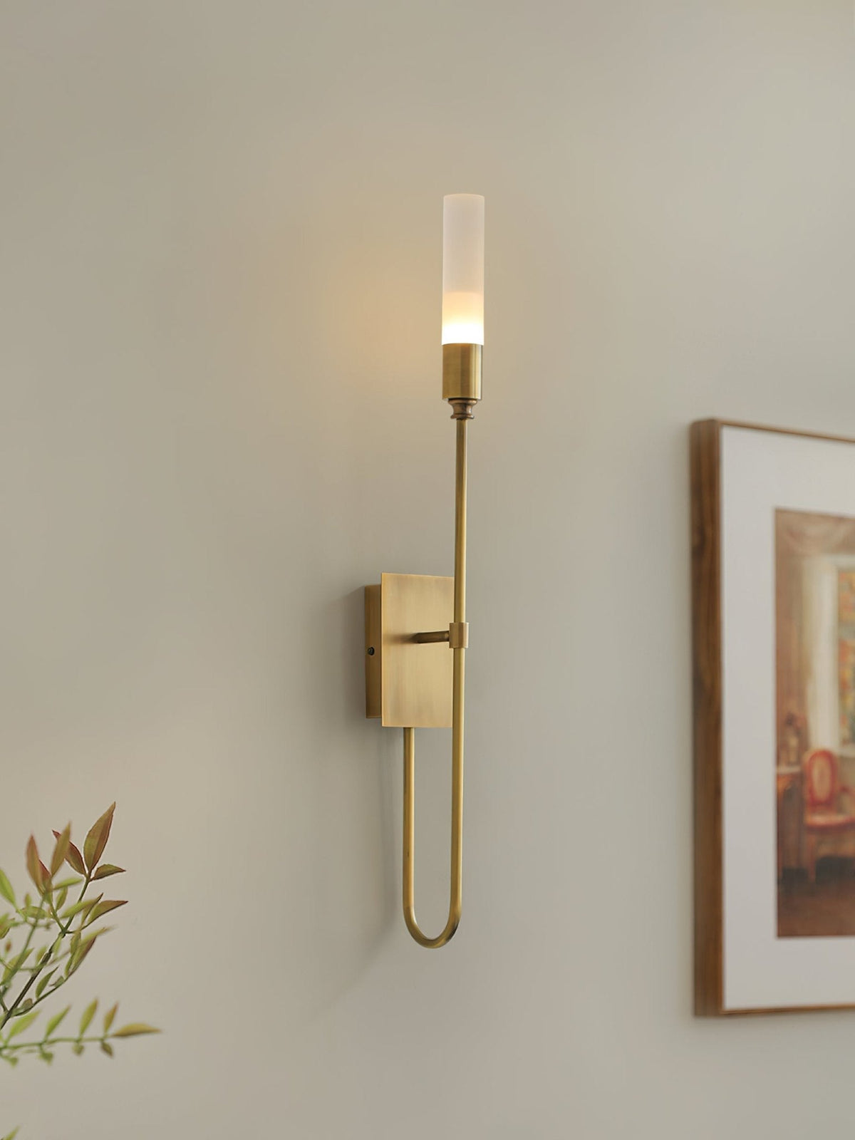 Yvori aplique de pared con doble varilla minimalista