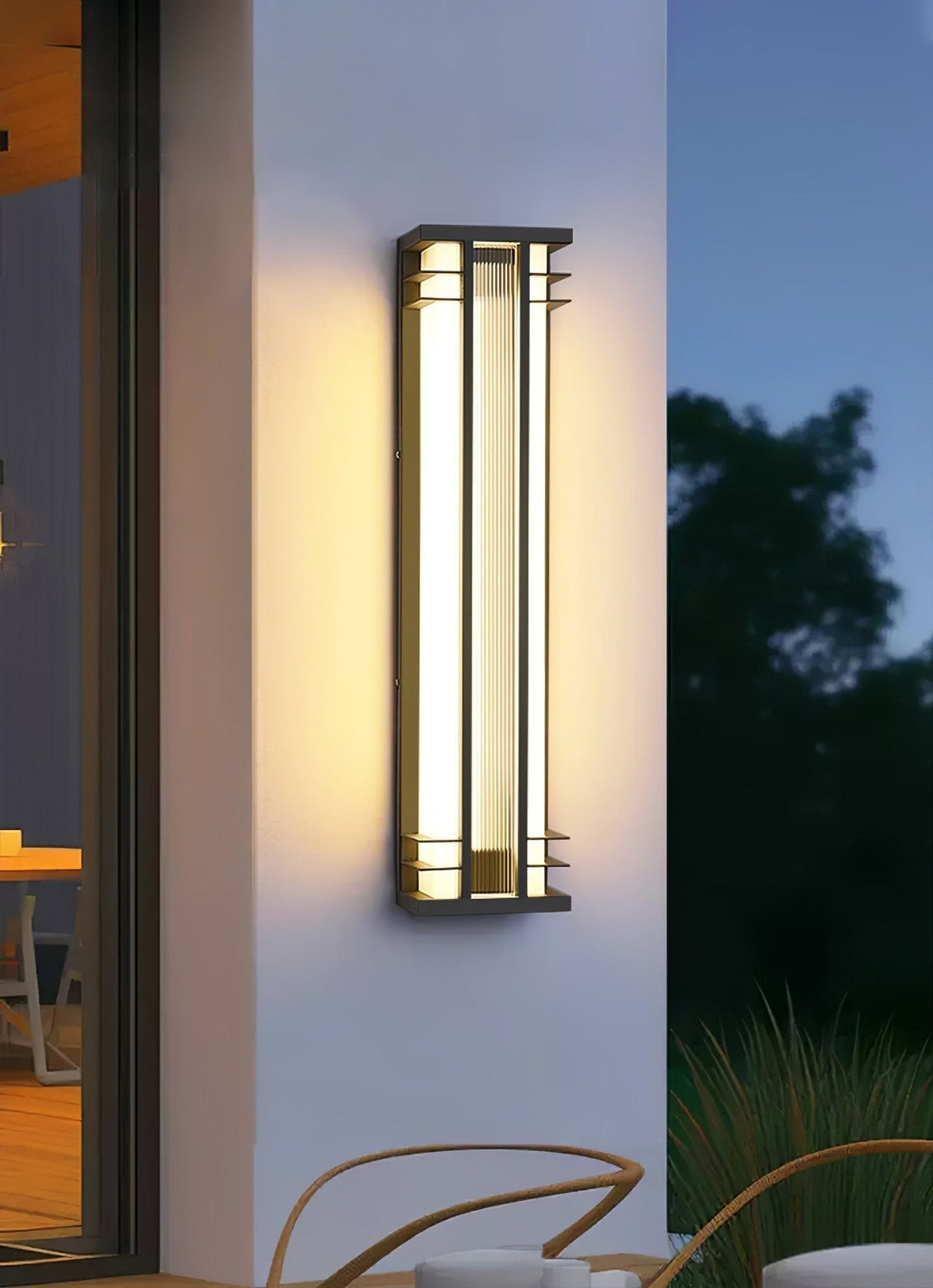 Nevenor aplique de pared doble eje exterior único