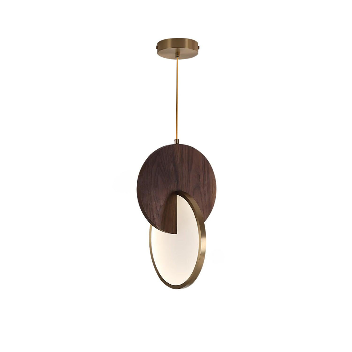 Lysola lámpara colgante con anillo de madera