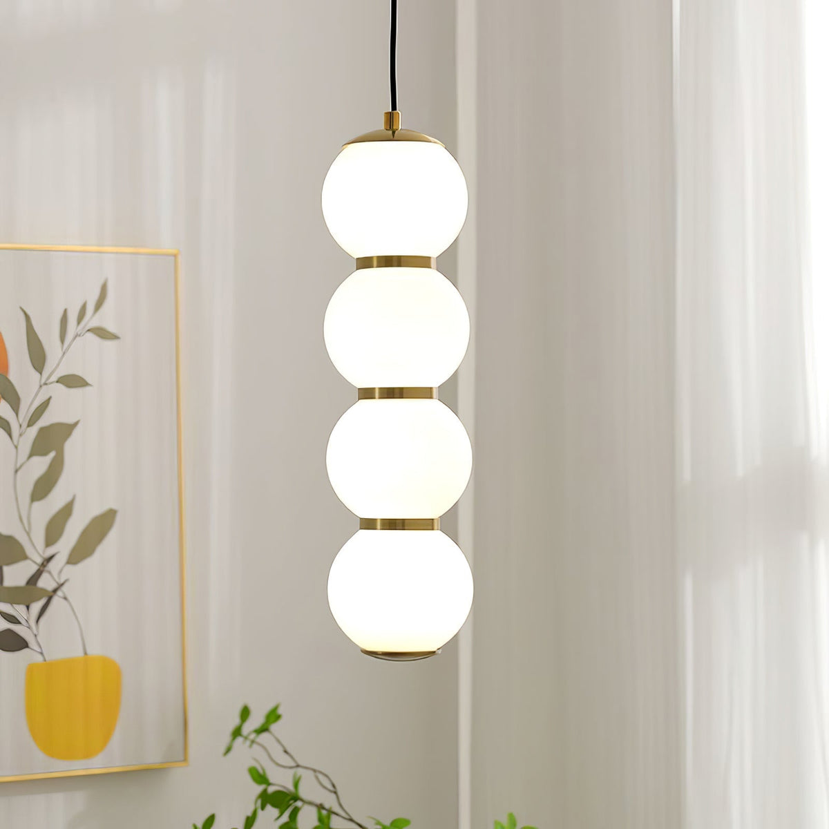 Frankie lámpara colgante minimalista de vidrio