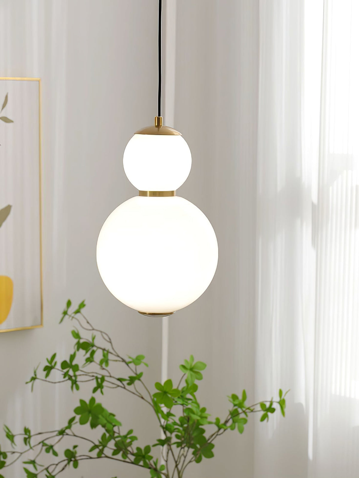 Frankie lámpara colgante minimalista de vidrio